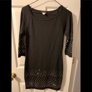 Venus Women’s Black Studded Tunic/Dress - Small